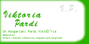 viktoria pardi business card